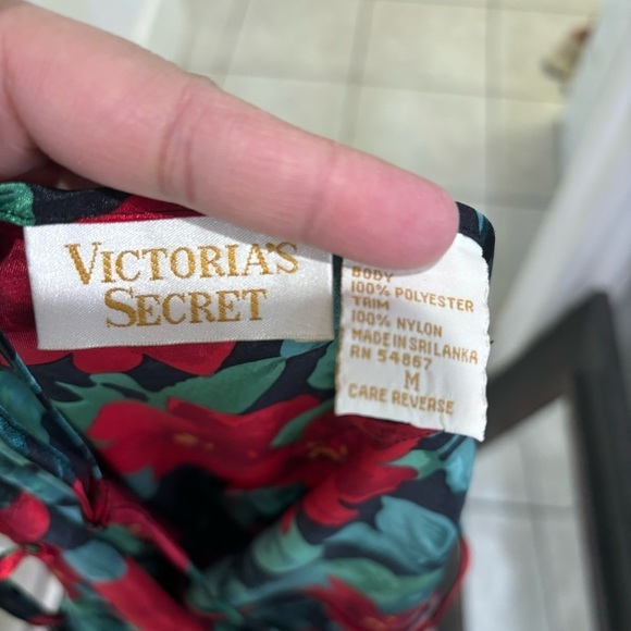 Vintage Victoria’s Secret Gold Label Slip Gown Dress Lace Floral Size Medium - Picture 2 of 12